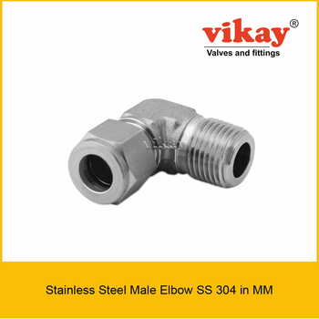 Male Elbow SS 304 x mm