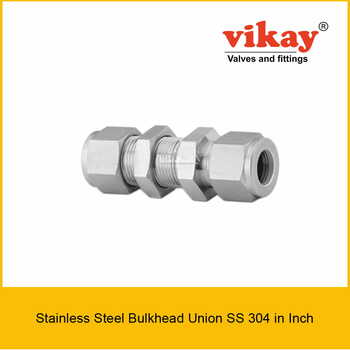 Bulkhead Union SS 304 x Inch