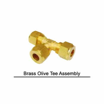 Brass Olive Tee Assembly