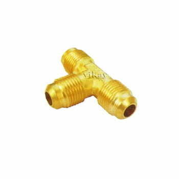 Brass Triple End Flare Tee  5/8"  - TFT58