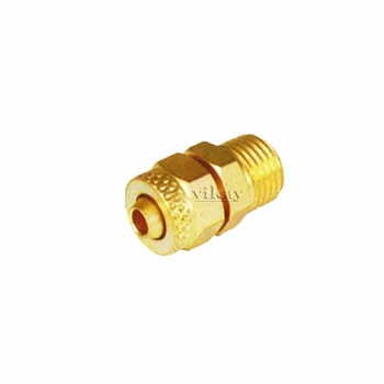 Brass P U Connector Assembly 1/2" x 10mm  - PUC1210M