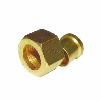 Brass Solder Nut & Nipple Set 3/8" x 3/8"  - SNN3838