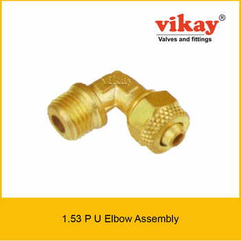 Brass P U Elbow Assembly