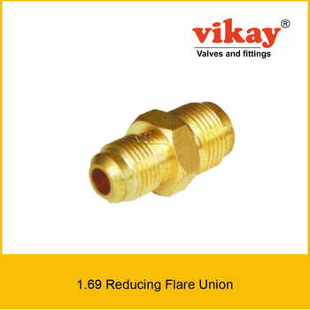 Brass Reducing Flare Union